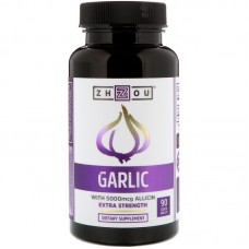 Чеснок, Garlic, Zhou Nutrition, 90 таблеток