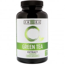 Зеленый чай, экстракт, Green Tea, Zhou Nutrition, 120 вегетарианских капсул