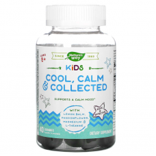 Формула для спокойствия детей старше 8 лет, Calm & Collected, Nature's Way, виноград, 40 жевательных конфет
