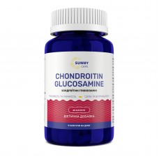 Хондроитин и глюкозамин, Chondroitin and Glucosamine Powerful, Sunny Caps, 60 капсул