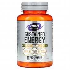 Энергетическая формула, Sustained Energy, NOW Foods, 90 вегетарианских капсул