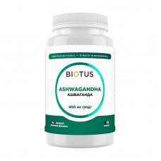 Ашваганда, Ashwagandha, Biotus, 450 мг, 120 капсул