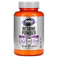 Бетаин, Betaine, Now Foods, Sports, порошок, 170 г