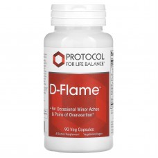 Поддержка здоровья суставов и снижение периодическиой боли, D-Flame, Protocol for Life Balance, 90 растительных капсул