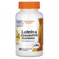 Лютеин и Зеаксантин, Lutein & Zeaxanthin Gummies, Doctor's Best, со вкусом манго, 60 жевательных конфет