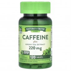 Кофеин плюс экстракт зеленого чая, Caffeine Plus Green Tea Extract, Nature's Truth, 220 мг, 120 таблеток