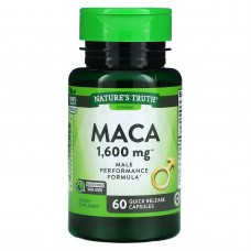 Мака, Maca, Nature's Truth, 1600 мг, 60 капсул быстрого высвобождения