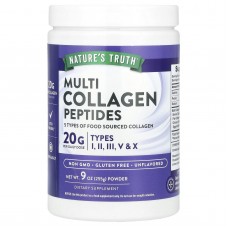 Коллагеновые пептиды, Multi Collagen Peptides, Nature's Truth, порошок, без ароматизаторов, 255 г