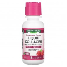 Коллаген, Liquid Collagen, Nature's Truth, с аминокислотным белком и биотином, вкус ягод, 237 мл
