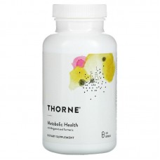 Формула для поддержки метаболизма, Metabolic Health, Thorne, с бергамотом и куркумой, 120 капсул