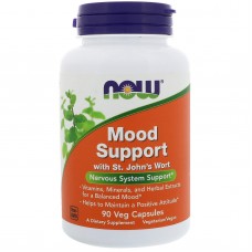 Поддержка настроения со зверобоем, Mood Support, Now Foods, 90 вегетарианских капсул