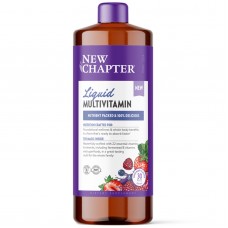 Мультивитамины  для всей семьи, Vegan Liquid Multivitamin for the Whole Family, New Chapter, жидкие, веган, ягодный микс, 887 мл