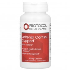Поддержка надпочечников, Adrenal Cortisol Support, Protocol for Life Balance, 90 вегетарианских капсул
