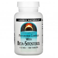 Комплекс фитостеролов с бета ситостеролом, Phytosterol, Source Naturals, 113 мг, 180 таблеток