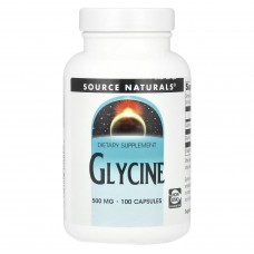 Глицин, Glycine, Source Naturals, 1000 мг, 100 капсул (500 мг в капсуле)