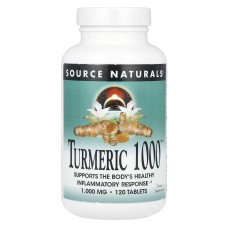 Куркума,Turmeric 1000, Source Naturals, 1000 мг, 120 таблеток