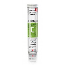 Витамин С, VITAMIN C, Swiss Energy, лайм, 550 мг, 20 растворимых таблеток