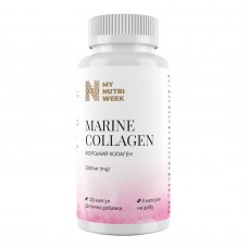 Морской коллаген, Marine Collagen, My Nutri Week, 2000 мг, 120 капсул