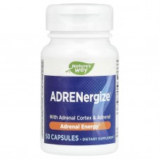 Поддержка надпочечников, ADRENergize®, Nature's Way, 50 капcул