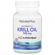 Масло криля антарктического, Antarctic Krill Oil, Nature's Plus, 500 мг, 60 капсул