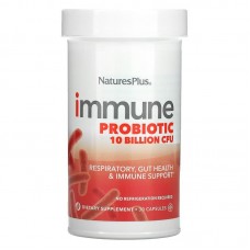 Пробиотики для поддержки иммунитета, Immune Probiotic, Nature's Plus, 10 млрд КОЕ, 30 капсул