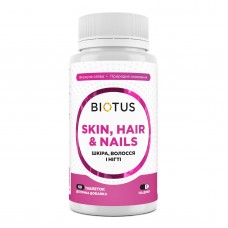 Кожа, волосы и ногти, Skin, Hair & Nails, Biotus, 60 таблеток