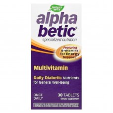 Мультивитамины для диабетиков, Alpha Betic® Multivitamin, Nature's Way, один раз в день, 30 таблеток Мультивитамины для диабетиков, Alpha Betic® Multivitamin, Nature's Way, один раз в день, 30 таблеток