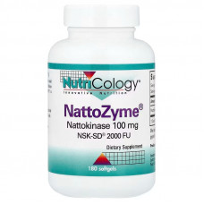 НаттоЗім, NattoZyme, Nutricology, 180 гелевих капсул НаттоЗім, NattoZyme, Nutricology, 180 гелевих капсул