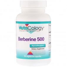 Берберин, Berberine 500, Nutricology, 90 вегетарианских капсул Берберин, Berberine 500, Nutricology, 90 вегетарианских капсул
