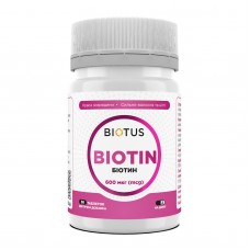 Биотин, Biotin, Biotus, 600 мкг, 30 таблеток Биотин, Biotin, Biotus, 600 мкг, 30 таблеток