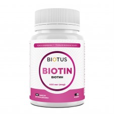 Биотин, Biotin, Biotus, 600 мкг, 100 таблеток Биотин, Biotin, Biotus, 600 мкг, 100 таблеток