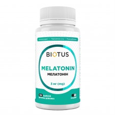 Мелатонин, Melatonin, Biotus, 3 мг, 100 капсул Мелатонин, Melatonin, Biotus, 3 мг, 100 капсул