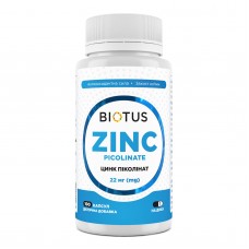 Цинк пиколинат, Zinc Picolinate, Biotus, 22 мг, 100 капсул Цинк пиколинат, Zinc Picolinate, Biotus, 22 мг, 100 капсул