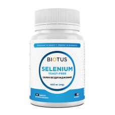 Селен без дрожжей, Selenium, Biotus, 400 мкг, 60 капсул Селен без дрожжей, Selenium, Biotus, 400 мкг, 60 капсул