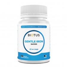 Железо, Gentle Iron, Biotus, 25 мг, 60 капсул Железо, Gentle Iron, Biotus, 25 мг, 60 капсул
