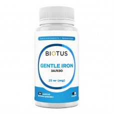 Железо, Gentle Iron, Biotus, 25 мг, 100 капсул Железо, Gentle Iron, Biotus, 25 мг, 100 капсул