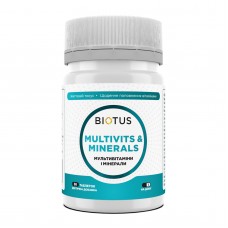 Мультивитамины и минералы, Multivits & Minerals, Biotus, 30 таблеток Мультивитамины и минералы, Multivits & Minerals, Biotus, 30 таблеток