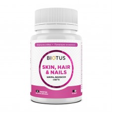 Волосы, кожа и ногти, Hair, Skin & Nails, Biotus, 30 таблеток Волосы, кожа и ногти, Hair, Skin & Nails, Biotus, 30 таблеток