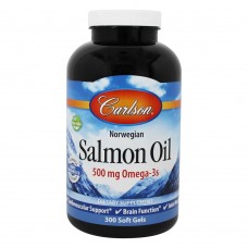 Масло лосося, Salmon Oil, Carlson, норвежское, 500 мг, 300 капсул Масло лосося, Salmon Oil, Carlson, норвежское, 500 мг, 300 капсул