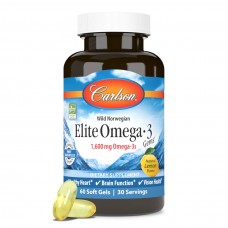 Рыбий жир Омега-3, Elite Omega-3, Carlson, лимон, норвежский, 1600 мг, 60 гелевых капсул Рыбий жир Омега-3, Elite Omega-3, Carlson, лимон, норвежский, 1600 мг, 60 гелевых капсул