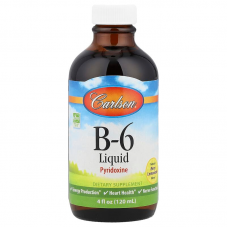 Витамин В6 (пиридоксин), Vitamin B6, Carlson, 120 мл Витамин В6 (пиридоксин), Vitamin B6, Carlson, 120 мл