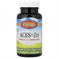 Витамины А, С, Е плюс селен и цинк, Aces + Zn®, Carlson, 60 гелевых капсул Витамины А, С, Е плюс селен и цинк, Aces + Zn®, Carlson, 60 гелевых капсул