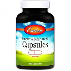 Пустые растительные капсулы №1, Empty Vegetarian #1 Capsules, Carlson, 200 шт Пустые растительные капсулы №1, Empty Vegetarian #1 Capsules, Carlson, 200 шт