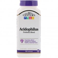 Пробиотики, Acidophilus Probiotic, 21st Century, пробиотическая смесь, 150 капсул Пробиотики, Acidophilus Probiotic, 21st Century, пробиотическая смесь, 150 капсул