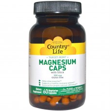 Магний, Magnesium, Country Life, 300 мг, 60 капсул Магний, Magnesium, Country Life, 300 мг, 60 капсул
