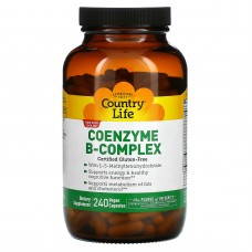 Коэнзим B-комплекс, Coenzyme B-Complex, Country Life, 240 капсул Коэнзим B-комплекс, Coenzyme B-Complex, Country Life, 240 капсул