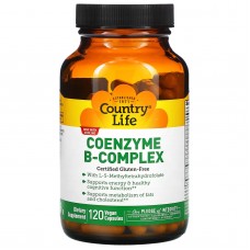 Коэнзим B-комплекс, Coenzyme B-Complex, Country Life, 120 капсул Коэнзим B-комплекс, Coenzyme B-Complex, Country Life, 120 капсул