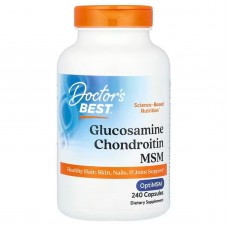 Глюкозамин, хондроитин, МСМ, Glucosamine Chondroitin MSM, Doctor's Best, 240 капсул Глюкозамин, хондроитин, МСМ, Glucosamine Chondroitin MSM, Doctor's Best, 240 капсул