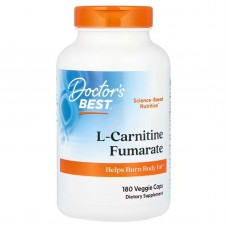 Карнитин Фумарат, L-Carnitine Fumarate, Doctor's Best, 500 мг, 180 веганских капсул Карнитин Фумарат, L-Carnitine Fumarate, Doctor's Best, 500 мг, 180 веганских капсул