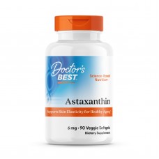 Астаксантин с AstaPure, Astaxanthin, Doctor's Best, 6 мг, 90 капсул Астаксантин с AstaPure, Astaxanthin, Doctor's Best, 6 мг, 90 капсул